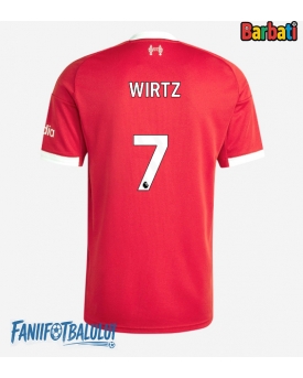 Liverpool Florian Wirtz #7 Tricou Fotbal Replică 2025-26 Barbati Acasa